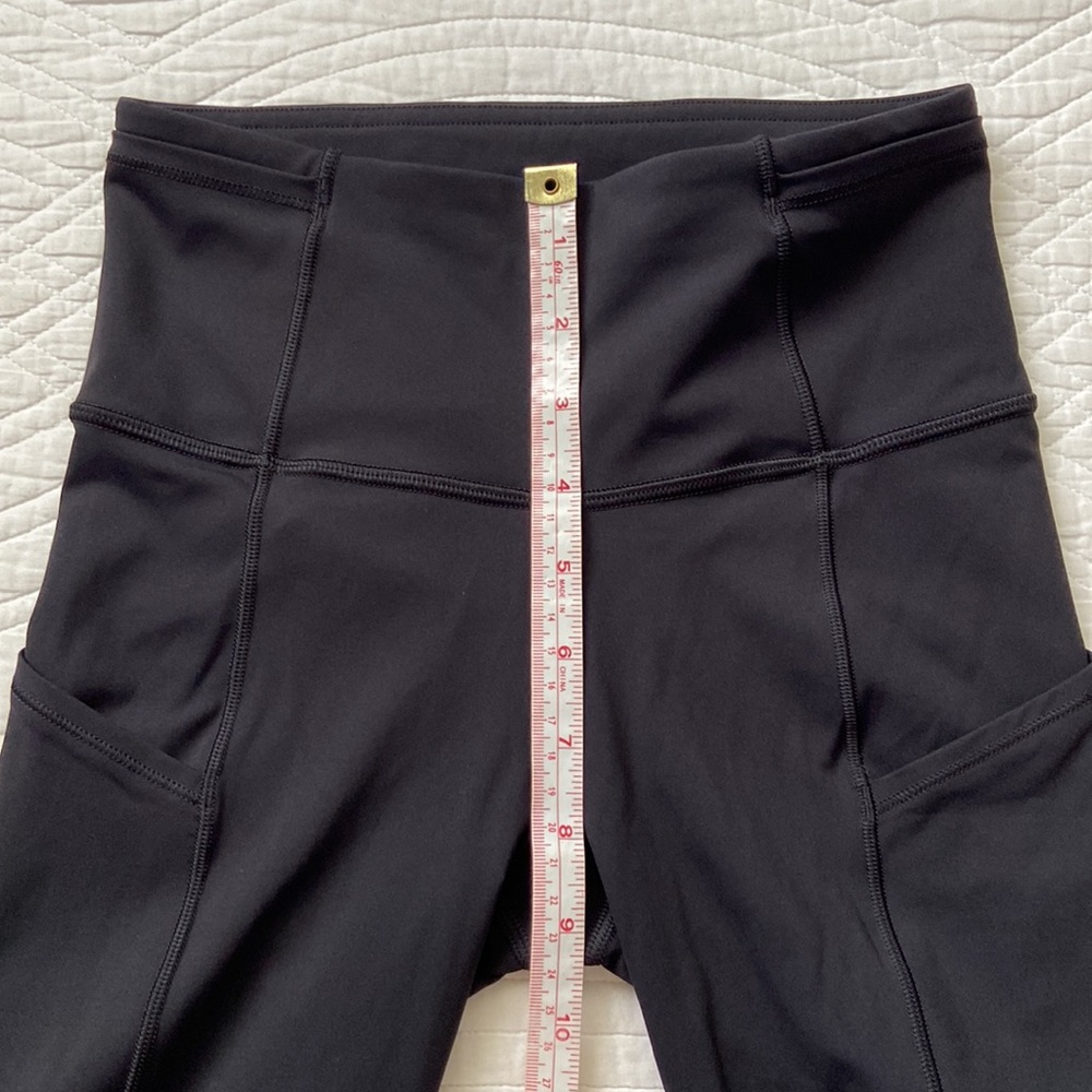 Lululemon Fast & Free Leggings Crop II Reflective 19” Black 2 - Picture 9 of 17